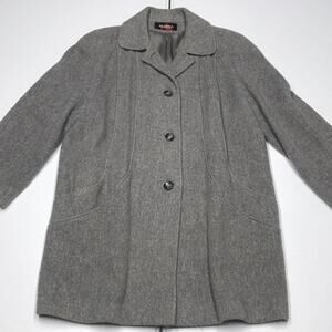 ALORNA (USA) Womens Xl Gray Wool Winter Coat